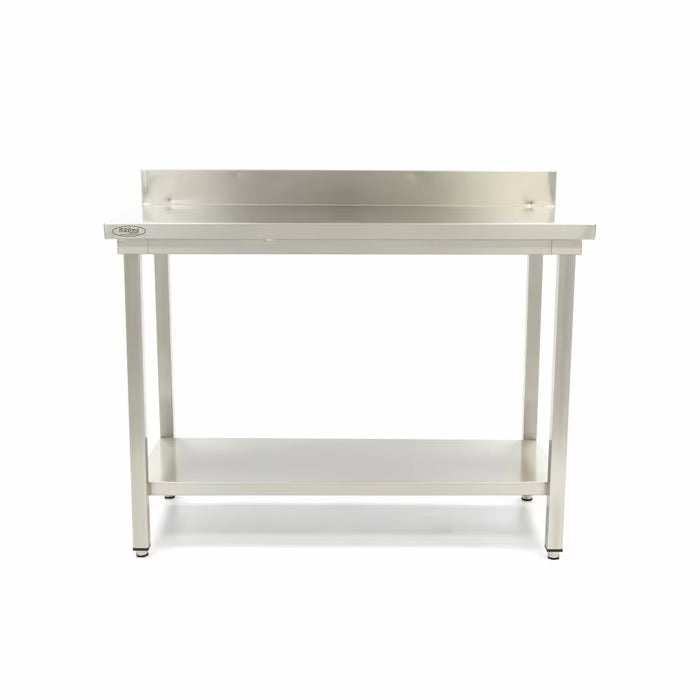 Table inox profondeur 70 cm avec dosseret Eco
