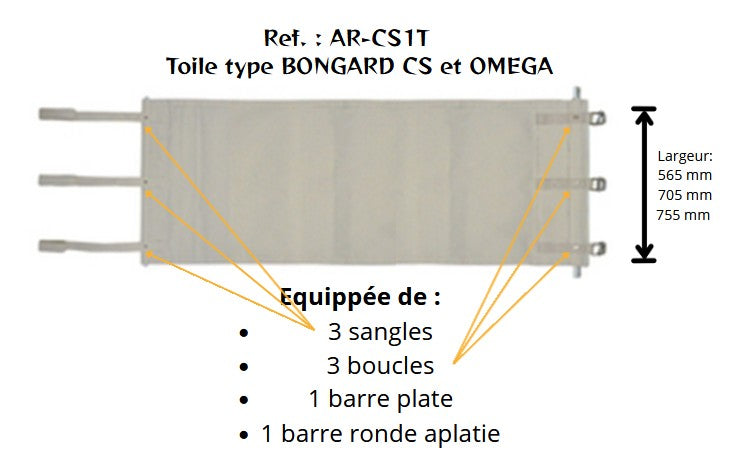 Toile d'enfourneur adaptable Four BONGARD