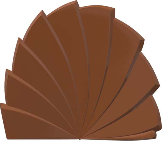 Plaque embout de bûche PETG (Paquet 2 pcs)