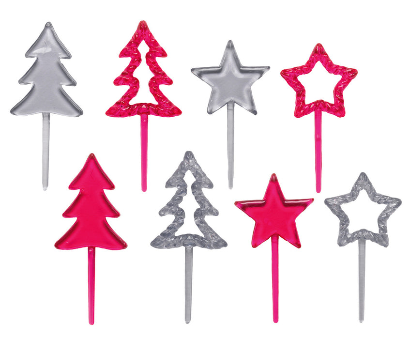 Décor Etoiles et sapins acidulés