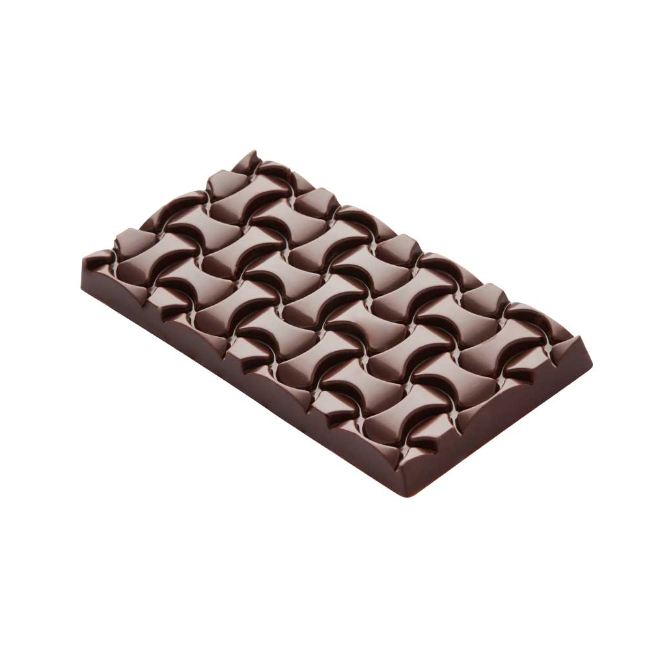 Moule tablette de chocolat forme tissage weave