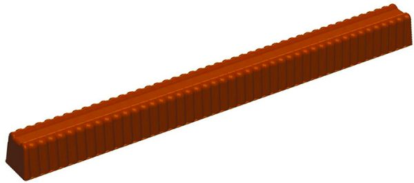 Gouttières à bûchettes plastiques