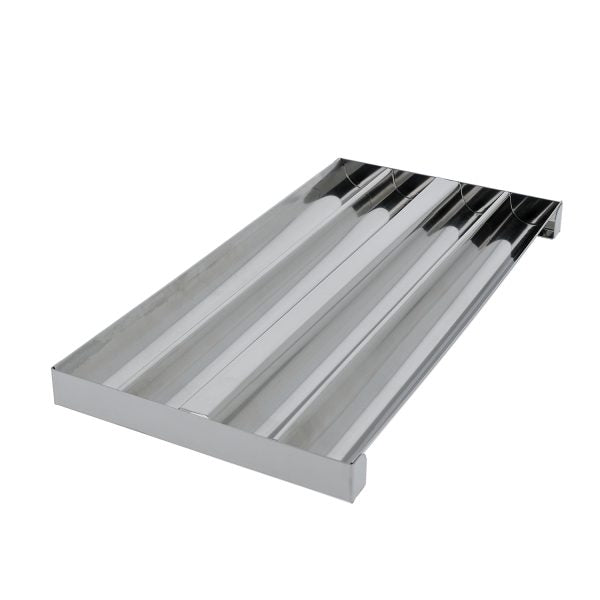 Plaque bûchettes inox