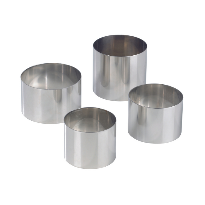 Lot de 6 Nonettes rondes en inox