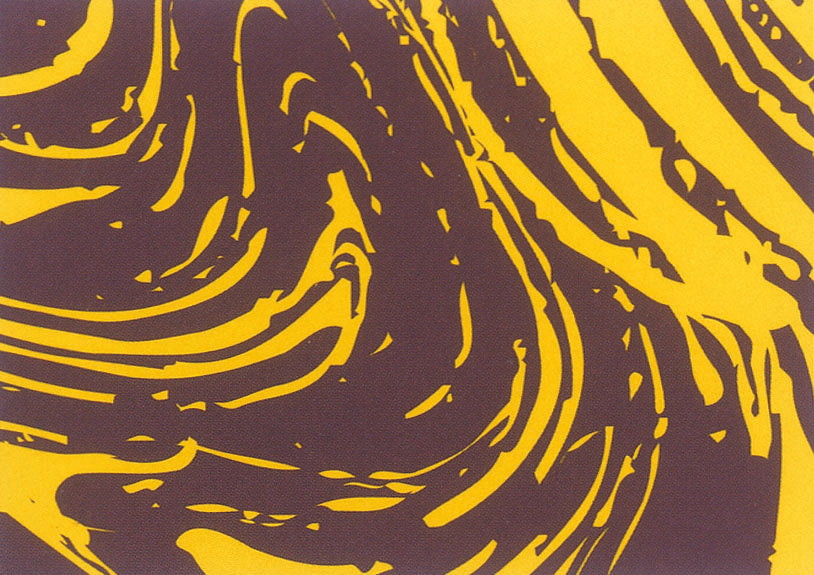 Feuilles transfert pour chocolat polyéthylène - Marbre jaune
