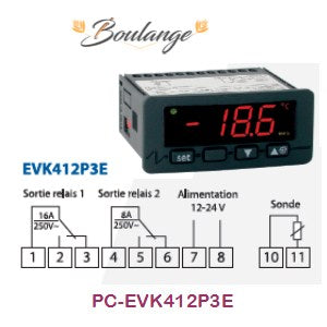 Régulateur thermostat EVK412