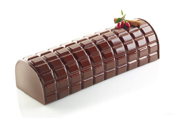 Moule à Bûche Tapis décor Chocolat